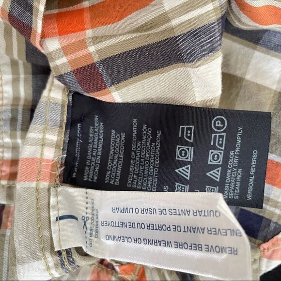 Tommy Hilfiger Boys Plaid Long Sleeve Or Roll Up Button Down Shirt Size S 6/7 - Picture 10 of 11